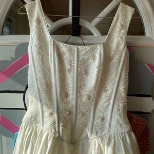 Alfred Angelo Zipper Back Wedding Dress Size 6